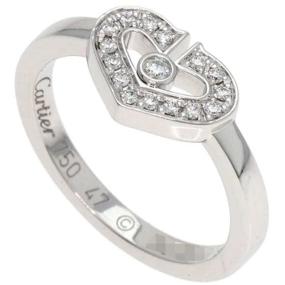 CARTIER 18k White Gold Diamond Ring #47 - Picture 1 of 9